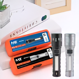 5 Modes Flashlight, Super Bright 80W LED Light Torch (Silver, 14 cm, Rechargeable)