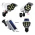 Solar Outdoor Garden Sensor Lamp 77 LED Cool White