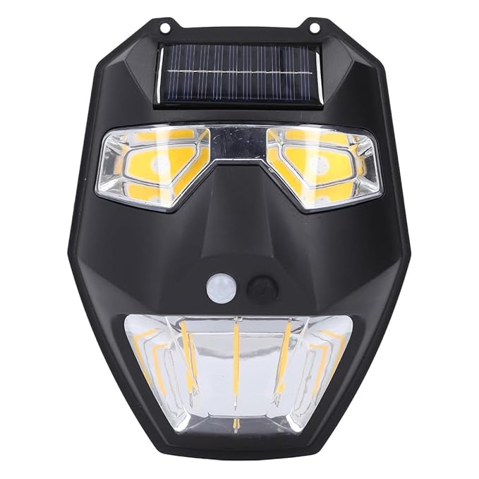 Easy mart’s Solar Induction Wall Lights, Solar Induction Wall Lights, Motion Sensor Warning Light, 5 Modes Security Light with Mount, Lighting Fixture