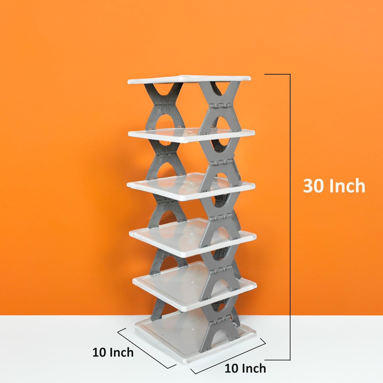 Easy mart’s Multi-Purpose Foldable 6 Layer Shoe Rack for Home | Stylish Indoor Storage Organizer for Home | Easy Installation & Space Saver Shoe Stand.