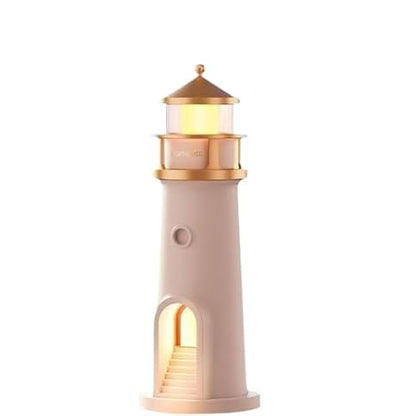 Lighthouse Decoration, Light House with LED Light Moon Projection Lighthouse Lamp Beacon with Remote Control and Bluetooth Function