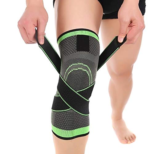 GymWar Knee Support for Joint Pain and Arthritis Relief, Improved Circulation Compression - Free Size - Single