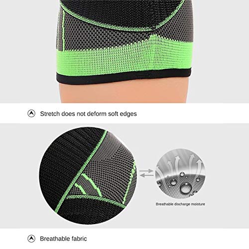 GymWar Knee Support for Joint Pain and Arthritis Relief, Improved Circulation Compression - Free Size - Single