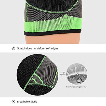 GymWar Knee Support for Joint Pain and Arthritis Relief, Improved Circulation Compression - Free Size - Single