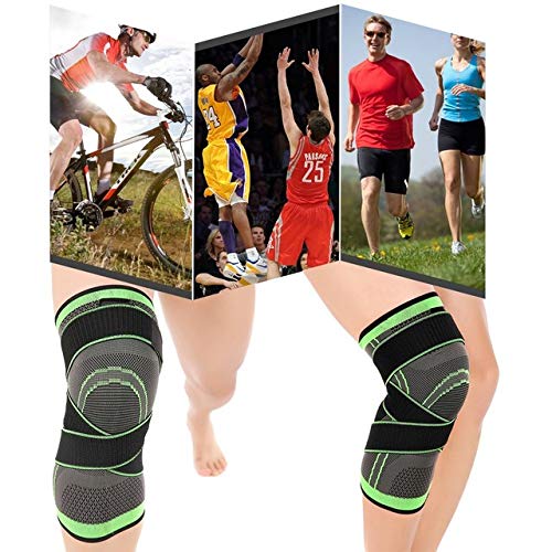 GymWar Knee Support for Joint Pain and Arthritis Relief, Improved Circulation Compression - Free Size - Single