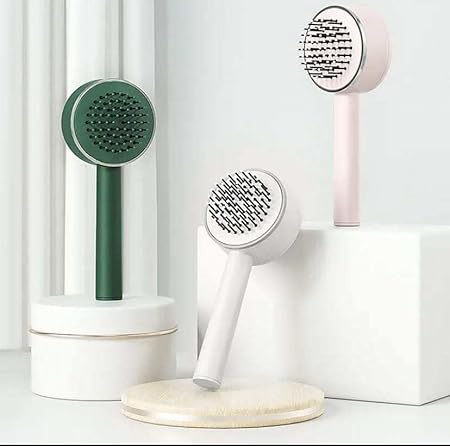 Air Bag Hair Comb 3D Air Cushion Massager Brush, Anti Static Detangling Air Cushion Bristle Combs Hairbrush, Long Handle for Cleaning Tangled Hair Comb