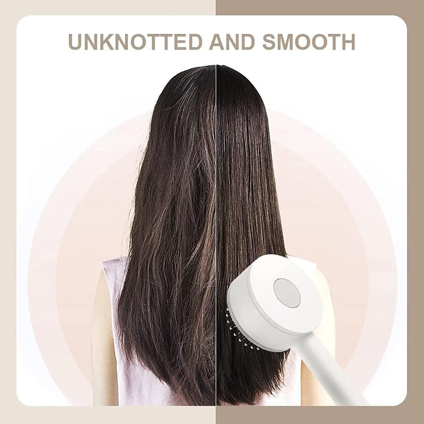 Air Bag Hair Comb 3D Air Cushion Massager Brush, Anti Static Detangling Air Cushion Bristle Combs Hairbrush, Long Handle for Cleaning Tangled Hair Comb