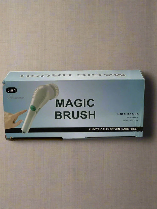 Electric Scrubber, Handheld Cleaning Brush, Includes 5 Replaceable Heads, Bathroom, Kitchen, Glass - Multifunctional Home Accessory