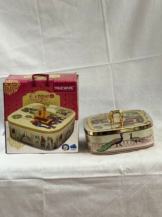 Luxury Peacock-Themed Decorative Storage Box