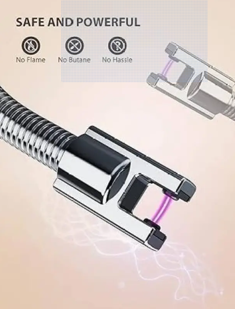 Easy mart’s 360 Degree Flexible Rechargeable Electric Kitchen Lighter for Gas Candle Stove Aluminium Electronic Gas Lighter (Multicolor, Pack of 1)