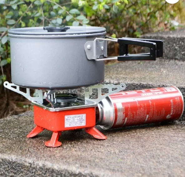 Easy mart’s Ultra Light Folding Outdoor, CampingGas Stove Aluminium Manual Butane Gas Stove Aluminium, Stainless Steel Manual Gas Stove