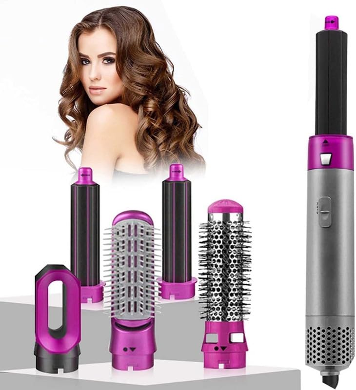 Easy mart’s 5 in 1 Hot Air Styler Hair Dryer Comb Multifunctional Styling Tool for Curly Hair machine for Straightening Curling Drying Combing Scalp Massage Styling For Women