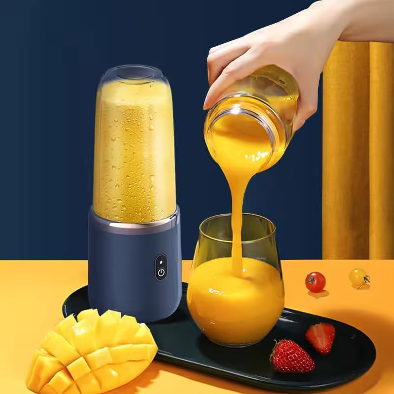 Easy mart’s Portable Juicer Blender with Shaker Bottle with strong Blades, USB Rechargeable Blender for Fruits, Protein Shakes, Travel & Sports