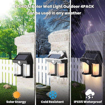 Easy mart's Solar Sensor Light, Motion Light-Operated, Outdoor Waterproof Wall Lamp
